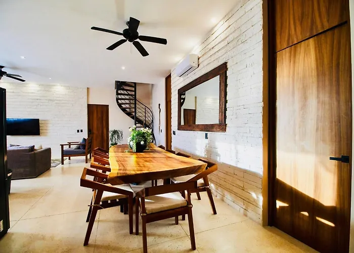 Villa 4 Bedroom Deluxe Penthouse With Private Roof Garden With Pool In Aldea Zama Tikal 17 Tulum