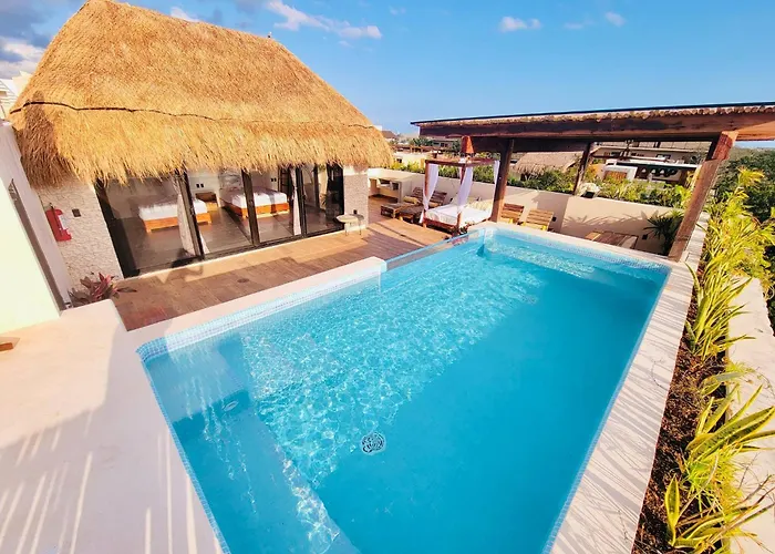4 Bedroom Deluxe Penthouse With Private Roof Garden With Pool In Aldea Zama Tikal 17 *